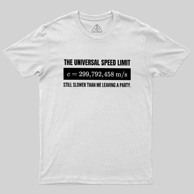 Faster Than the Speed of Light Introvert Geek T-Shirt