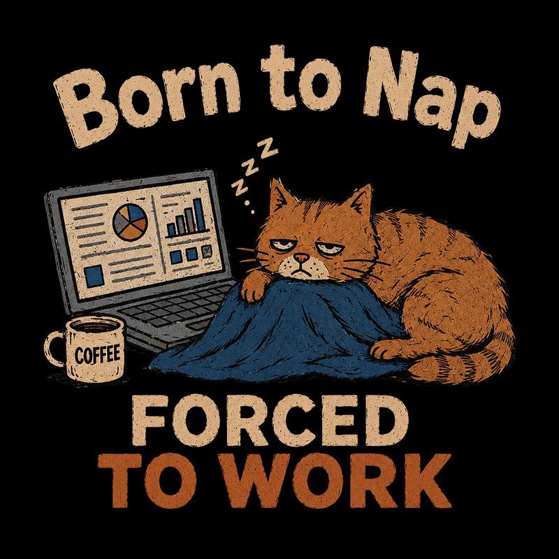 Born To Work Forced To Work Geek T-Shirt