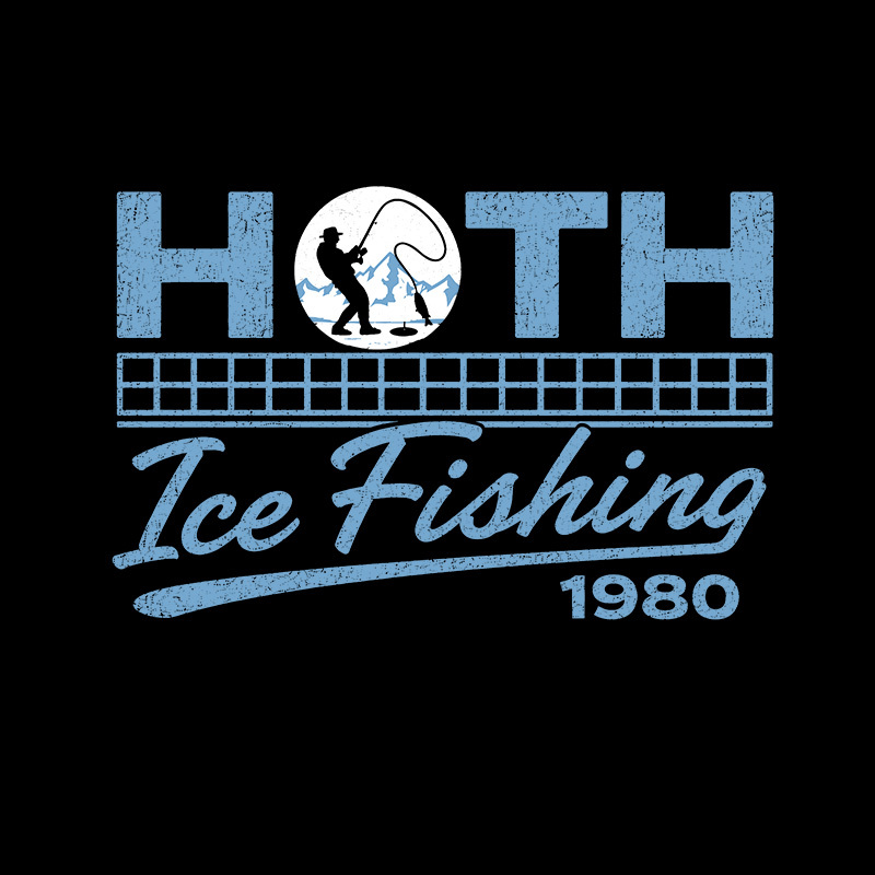 Old School Cold Wilderness Ice Fishing Geek T-Shirt