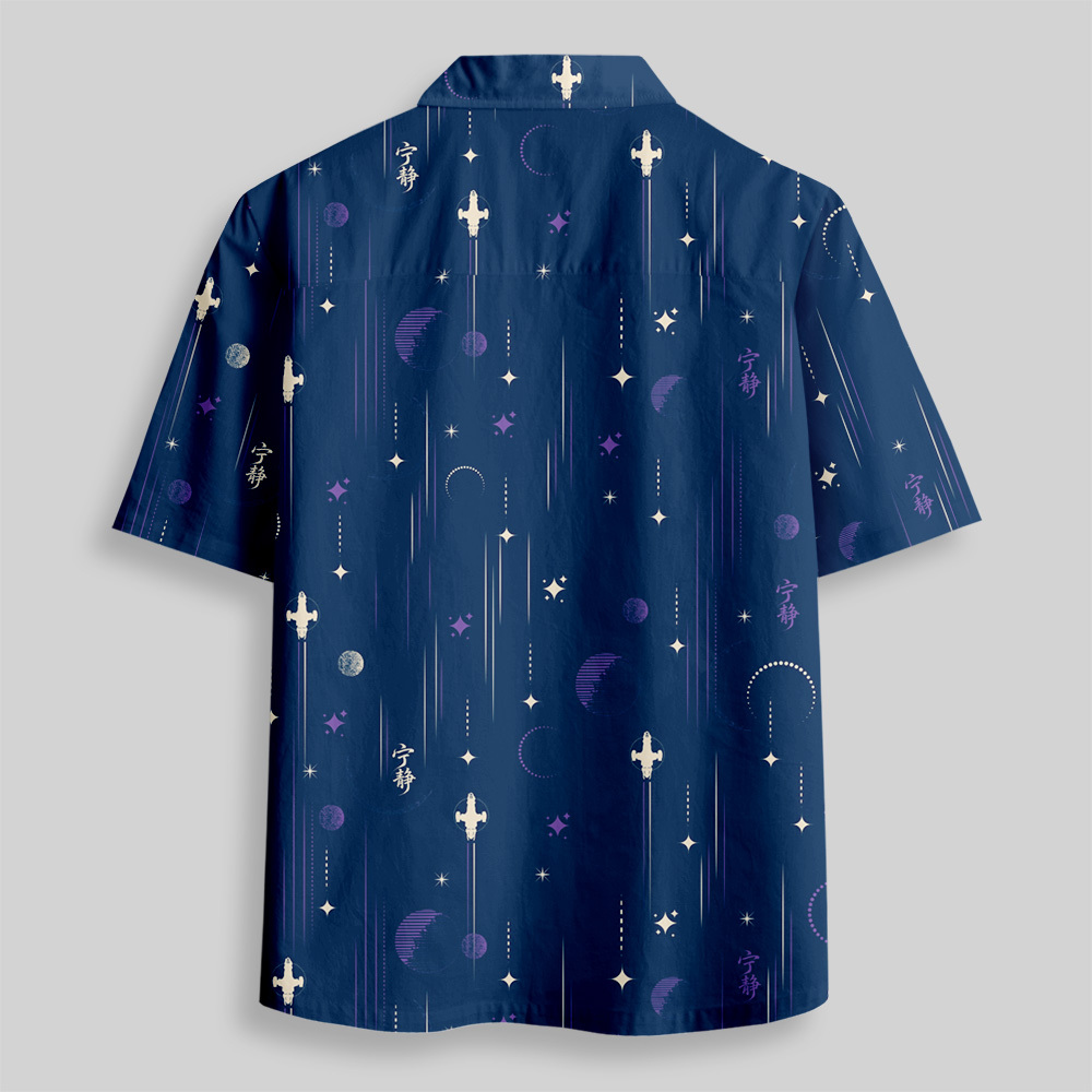 Serenity Nightflight Button Up Pocket Shirt
