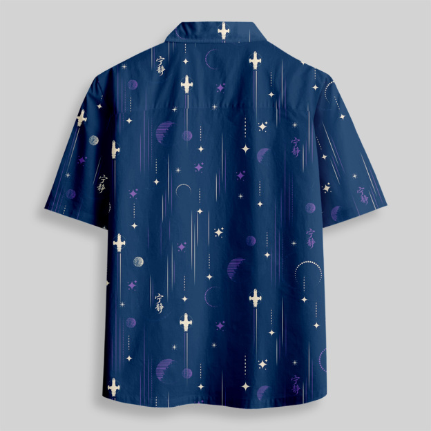 Serenity Nightflight Button Up Pocket Shirt