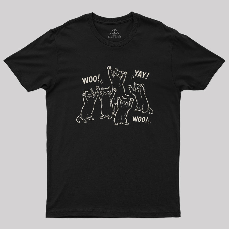 Celebratory cats Geek T-Shirt