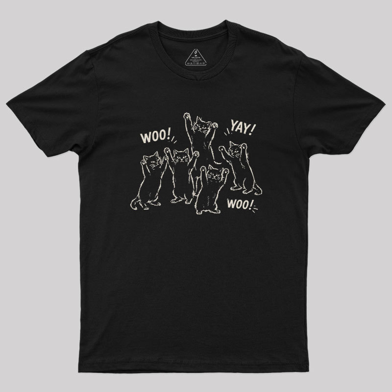 Celebratory cats Geek T-Shirt