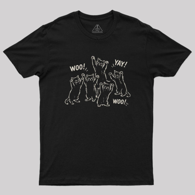 Celebratory cats Geek T-Shirt