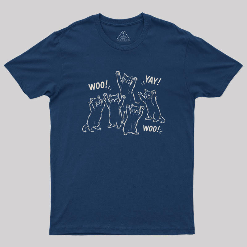 Celebratory cats Geek T-Shirt