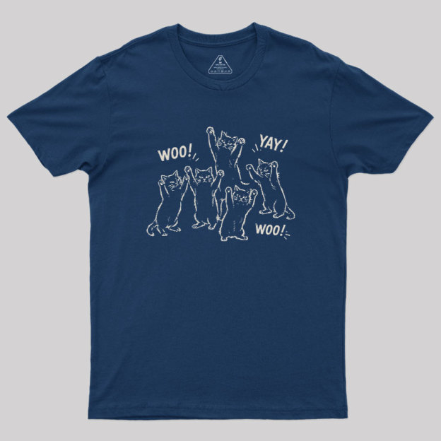 Celebratory cats Geek T-Shirt