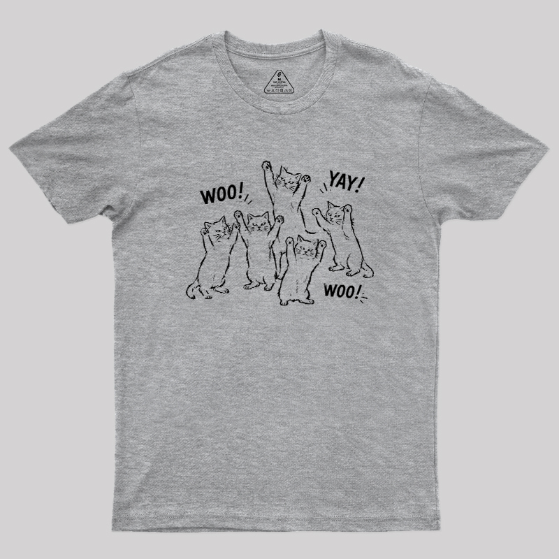 Celebratory cats Geek T-Shirt