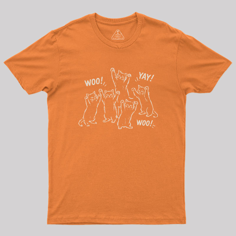 Celebratory cats Geek T-Shirt