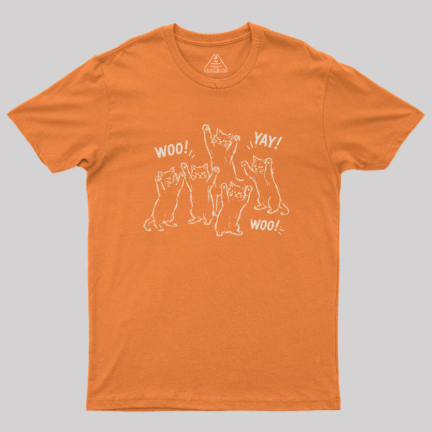 Celebratory cats Geek T-Shirt