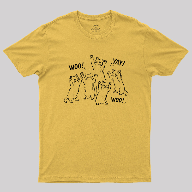 Celebratory cats Geek T-Shirt