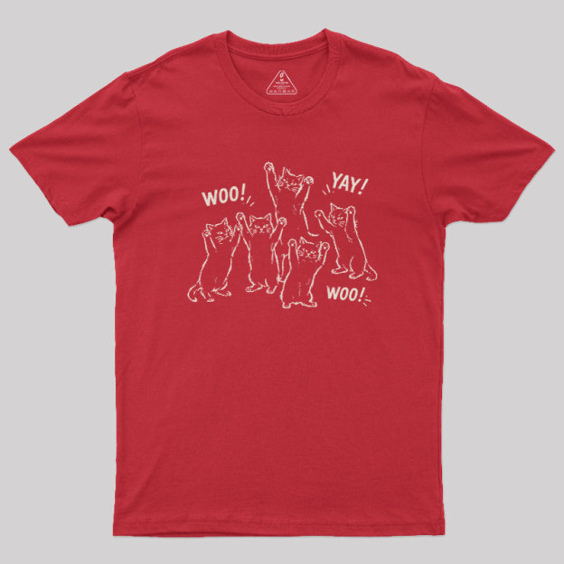 Celebratory cats Geek T-Shirt