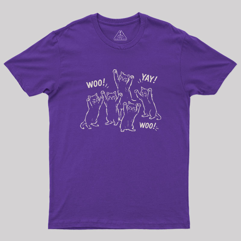 Celebratory cats Geek T-Shirt