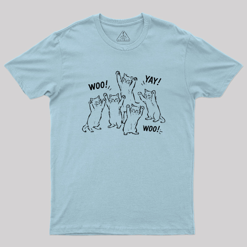 Celebratory cats Geek T-Shirt