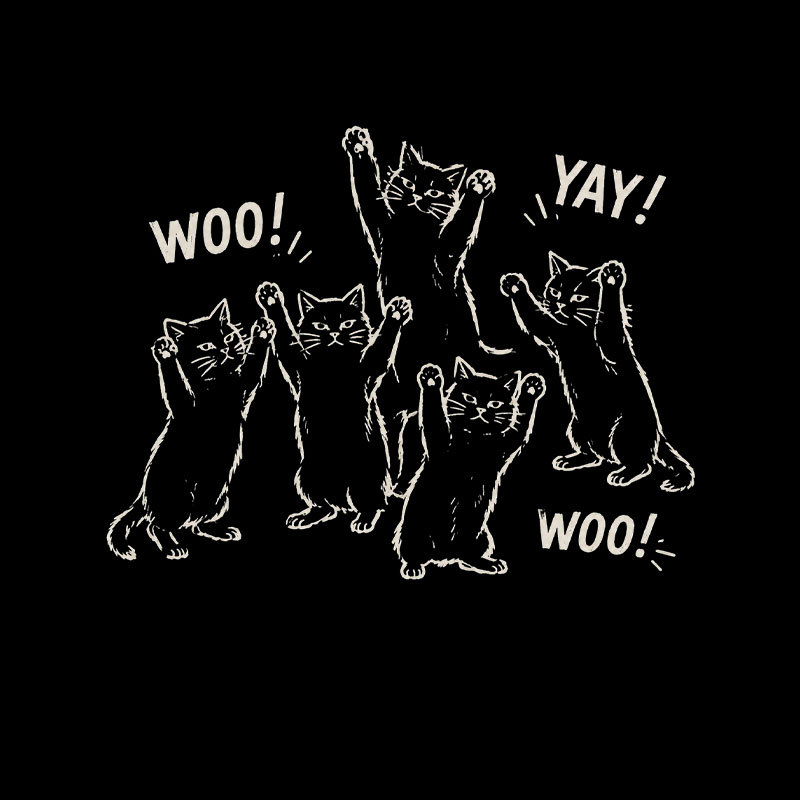 Celebratory cats Geek T-Shirt