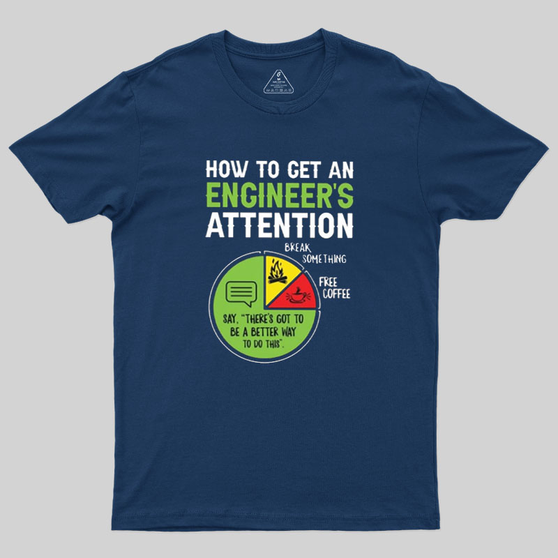 An Engineer's Guide to Attention Geek T-Shirt