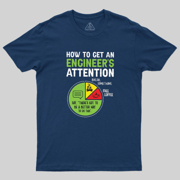 An Engineer's Guide to Attention Geek T-Shirt