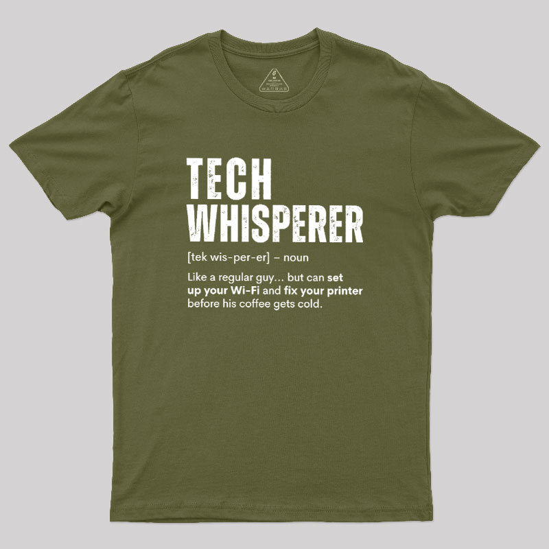Tech Whisperer Definition Geek T-Shirt