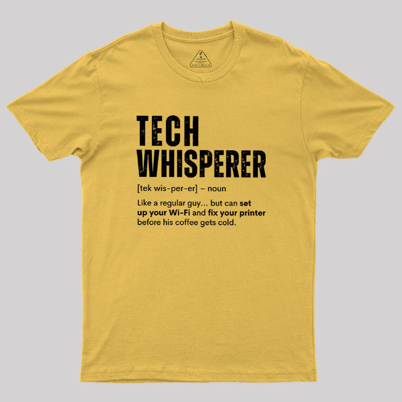 Tech Whisperer Definition Geek T-Shirt