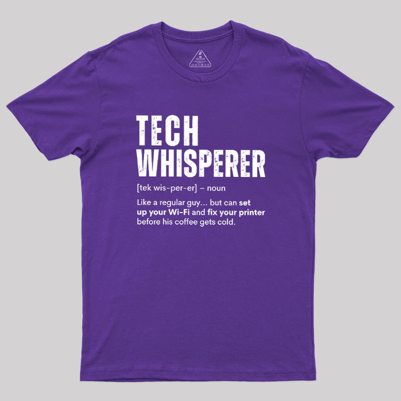 Tech Whisperer Definition Geek T-Shirt