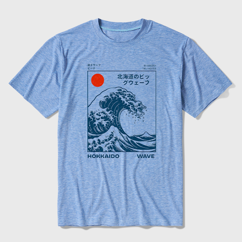 Hokkaido Wave Ultra Soft Heather Tee