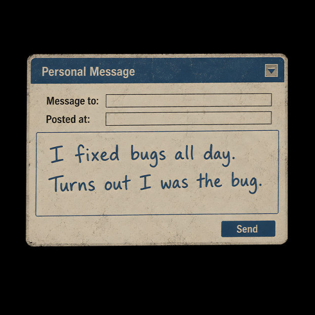 Personal Message Bug Geek T-Shirt