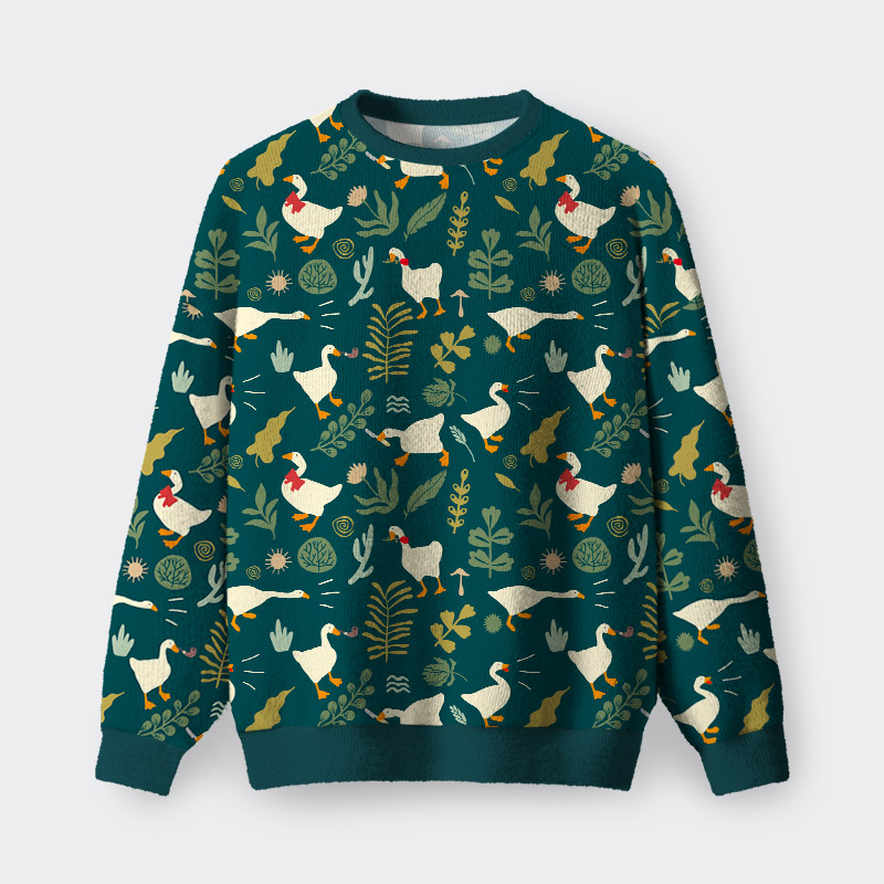 Goose Funny Geek Fuzzy Fleece Sweatshirt