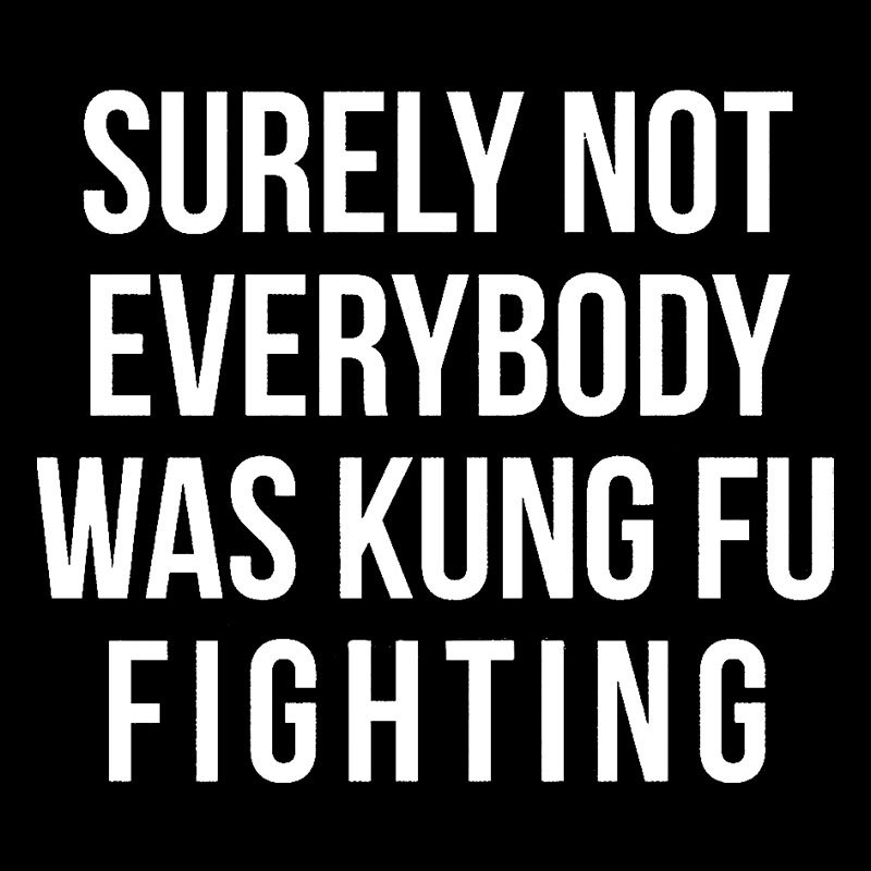 Surely Not Everybody Was Kung Fu Fighting Geek T-Shirt