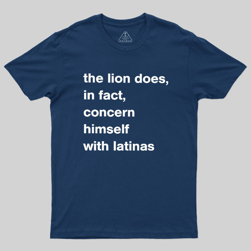 A Lion Doesn'T Concern Himself With The Opinions Of Sheep Geek T-Shirt