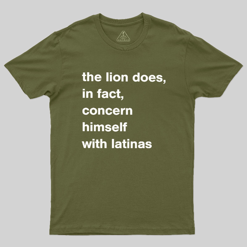 A Lion Doesn'T Concern Himself With The Opinions Of Sheep Geek T-Shirt