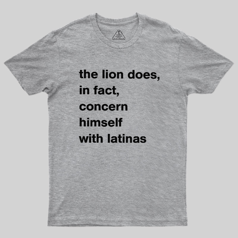 A Lion Doesn'T Concern Himself With The Opinions Of Sheep Geek T-Shirt
