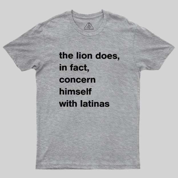 A Lion Doesn'T Concern Himself With The Opinions Of Sheep Geek T-Shirt