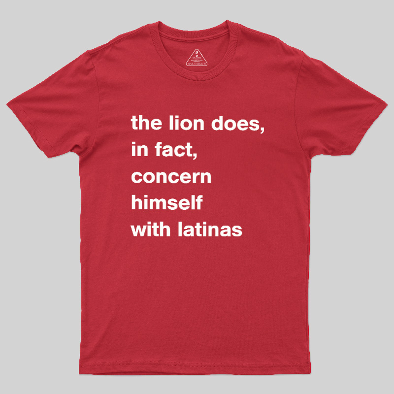 A Lion Doesn'T Concern Himself With The Opinions Of Sheep Geek T-Shirt