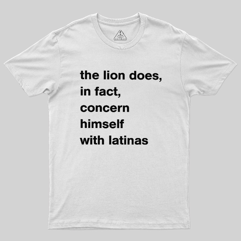 A Lion Doesn'T Concern Himself With The Opinions Of Sheep Geek T-Shirt