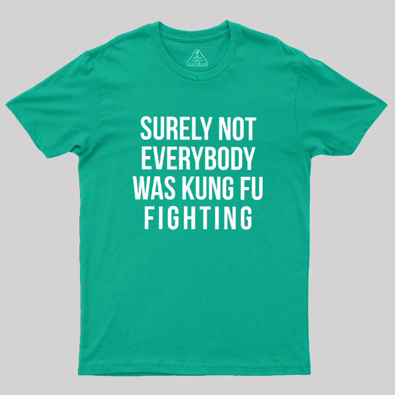Surely Not Everybody Was Kung Fu Fighting Geek T-Shirt