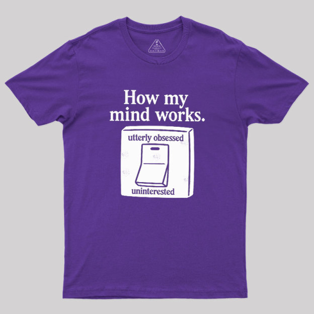 How My Mind Works Geek T-Shirt