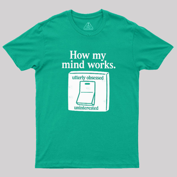How My Mind Works Geek T-Shirt