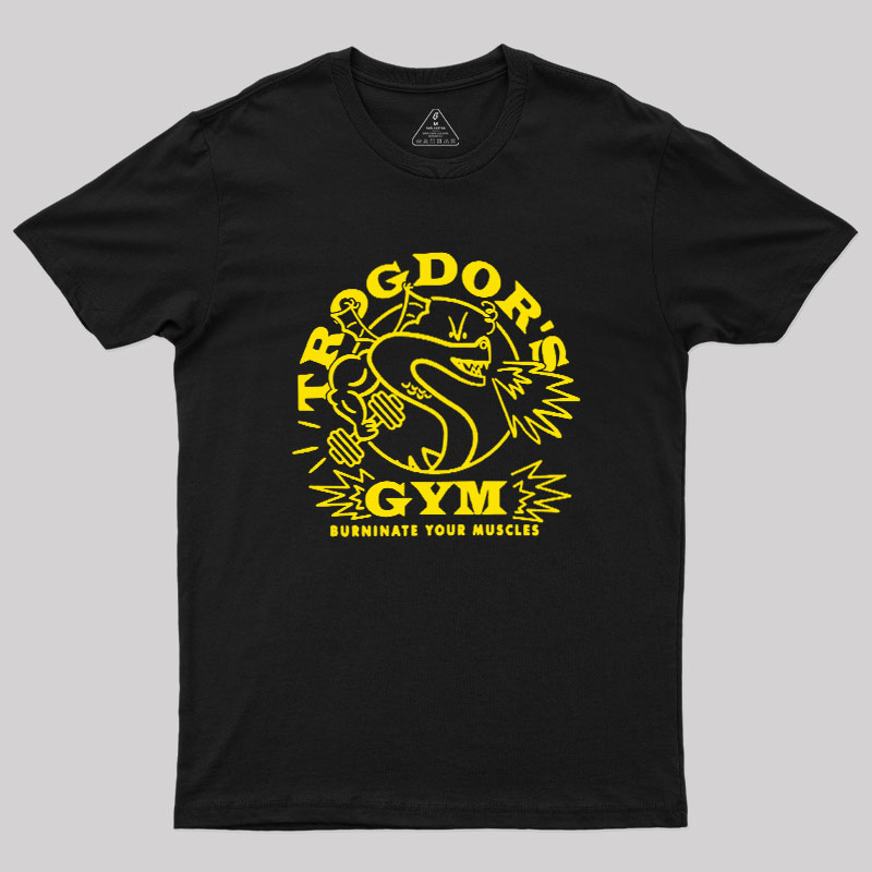Dragon's Gym Burninate Your Muscles Geek T-Shirt