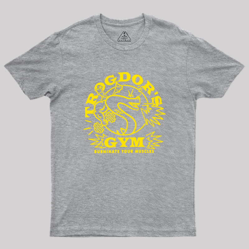 Dragon's Gym Burninate Your Muscles Geek T-Shirt