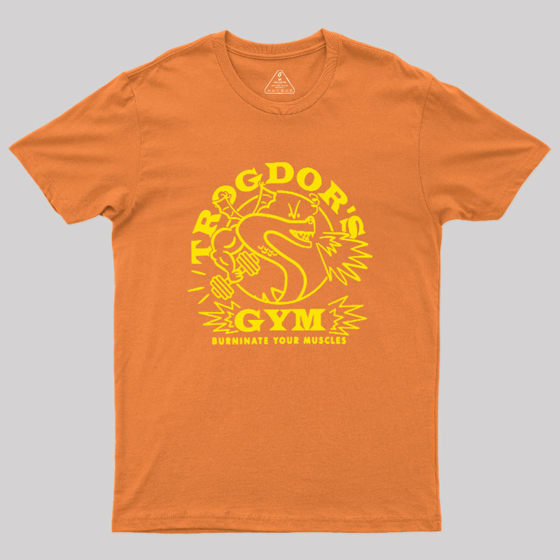 Dragon's Gym Burninate Your Muscles Geek T-Shirt