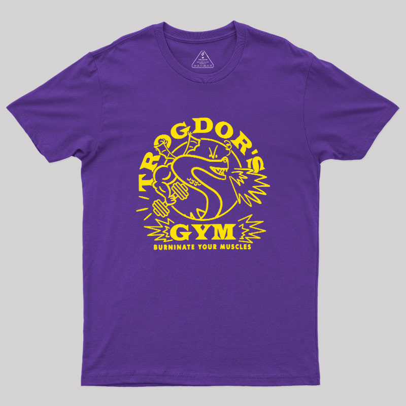 Dragon's Gym Burninate Your Muscles Geek T-Shirt