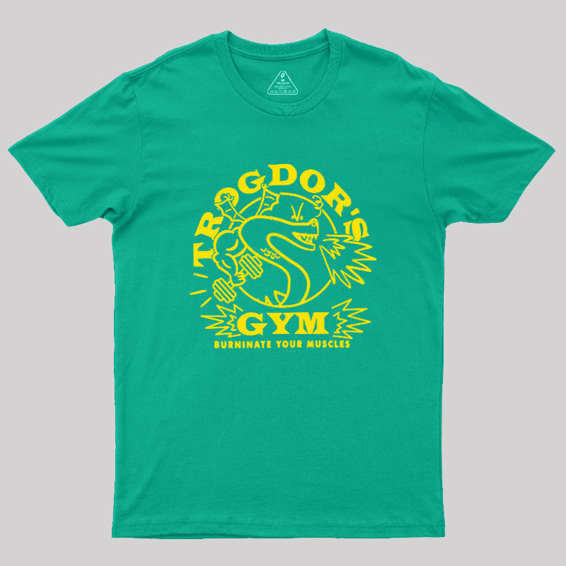 Dragon's Gym Burninate Your Muscles Geek T-Shirt