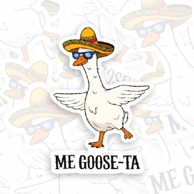 Me Goose-Ta Geek Sticker