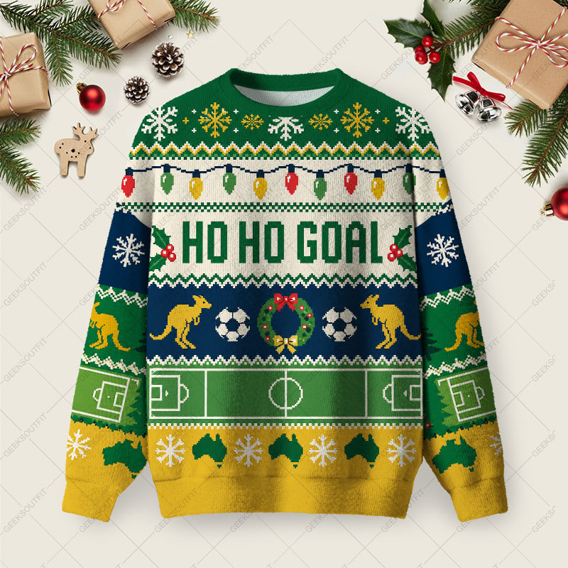 Geeksoutfit National Anti-Caroling Club Ugly Christmas Fuzzy Fleece Sweatshirt for Sale