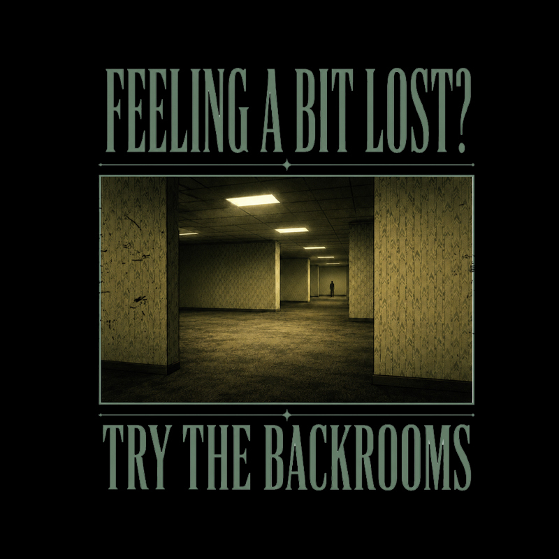 Feeling Lost in the Backrooms Geek T-Shirt