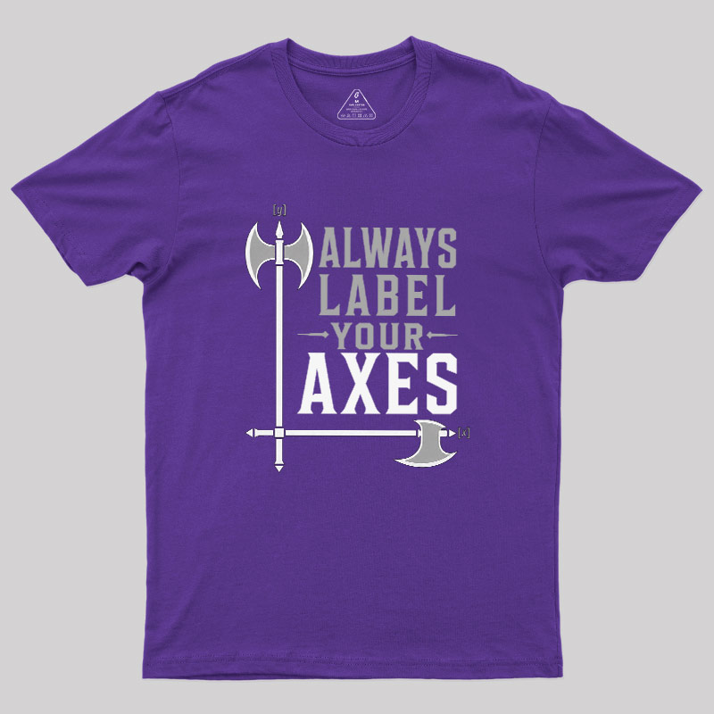 Always Label Your Axes Geek T-Shirt