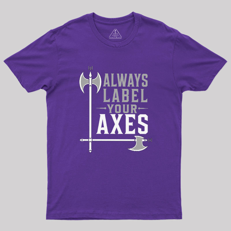 Always Label Your Axes Geek T-Shirt