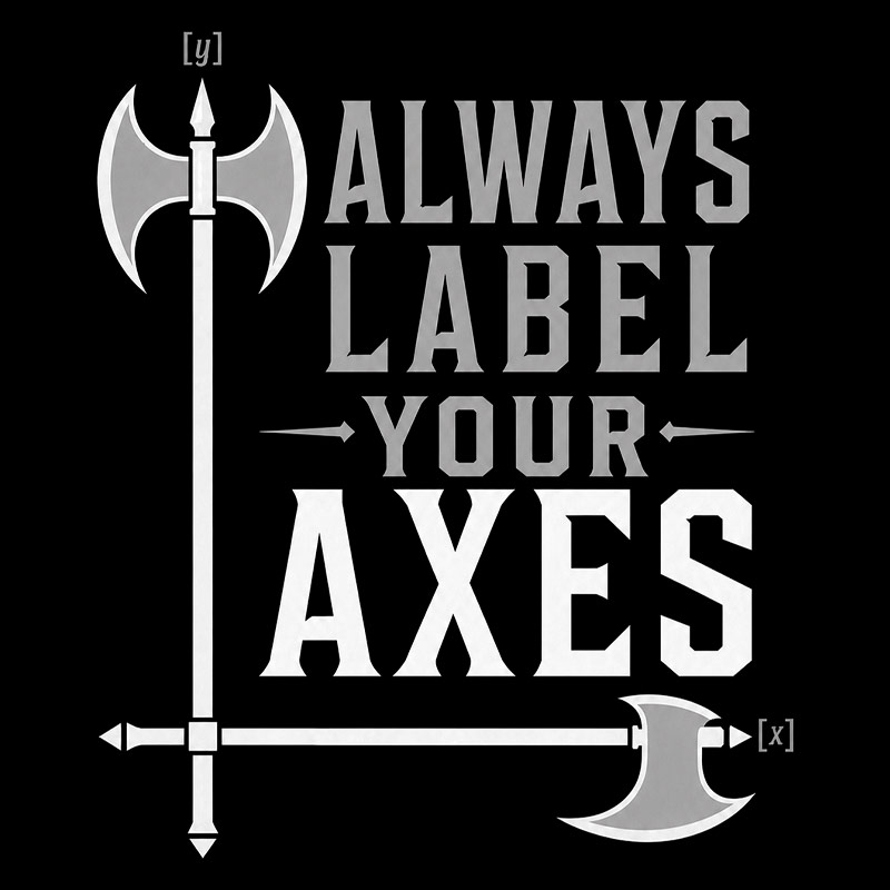 Always Label Your Axes Geek T-Shirt