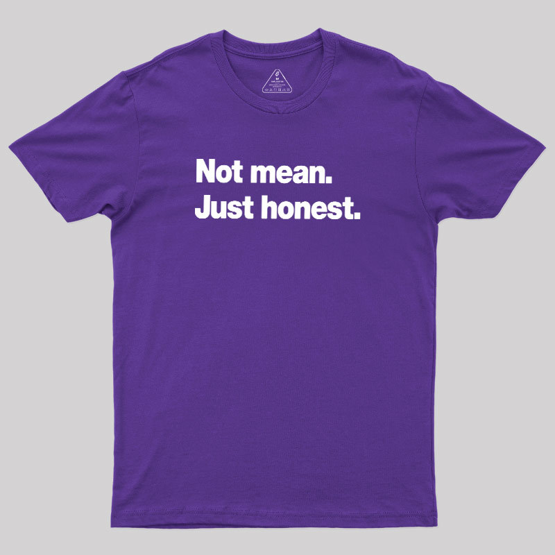Not Mean Just Honest Geek T-Shirt