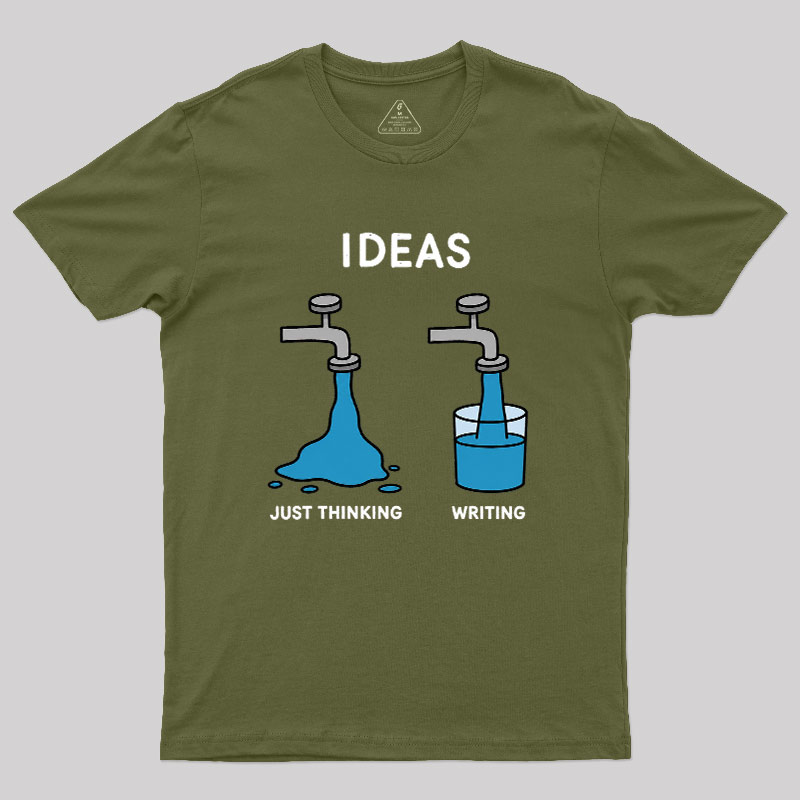 Ideas About Thinking And Writing Geek T-Shirt