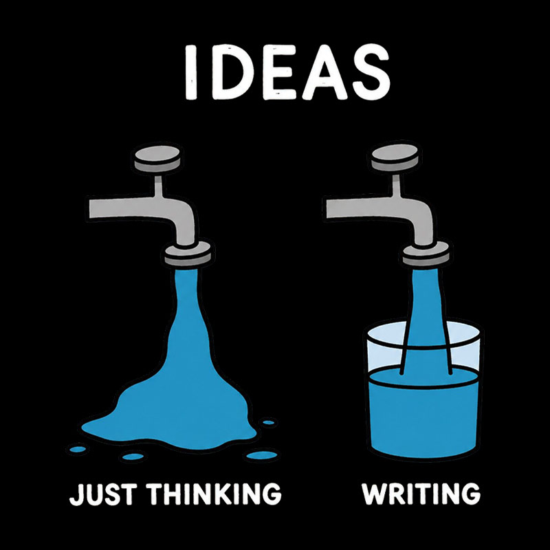 Ideas About Thinking And Writing Geek T-Shirt